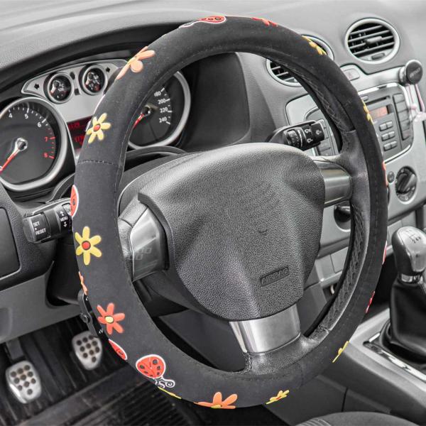 Xkeribom Lenkradbezug 37-38cm Lenkradschoner Lenkradschutz Aufsteckbare Lenkradabdeckung